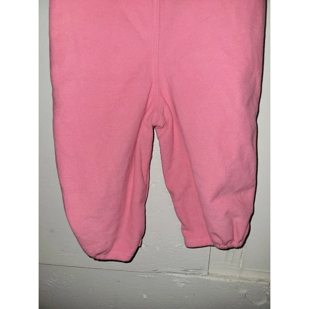 Baby Girl Pink Heart Overalls Jumpsuit AA88
